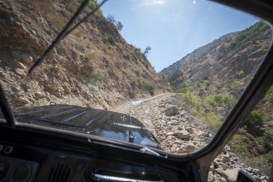 Charvoq jeep ride, Uzbekistan