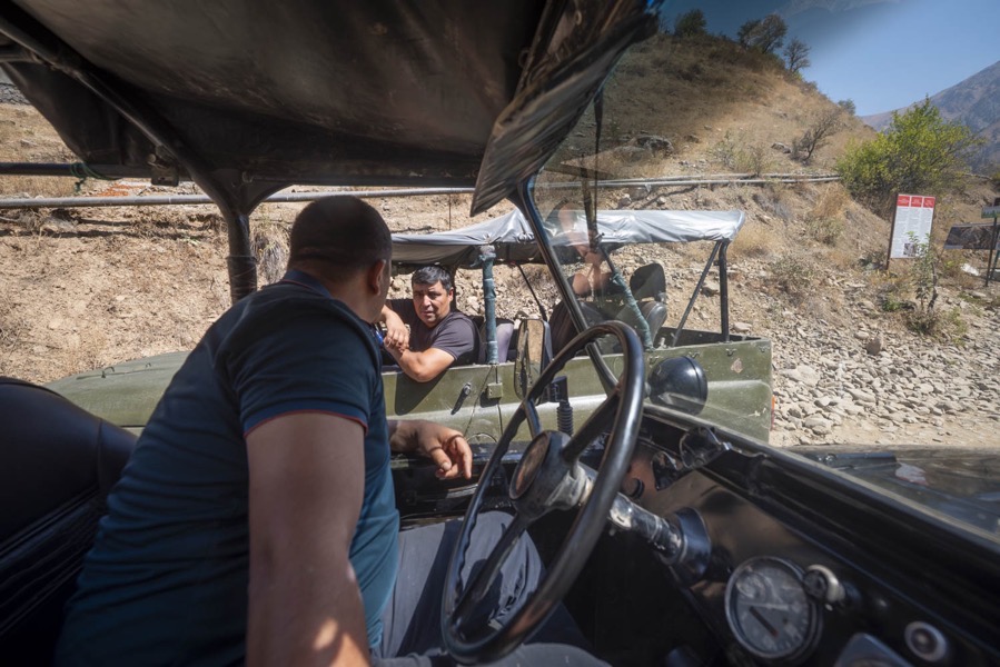 Charvoq jeep ride, Uzbekistan